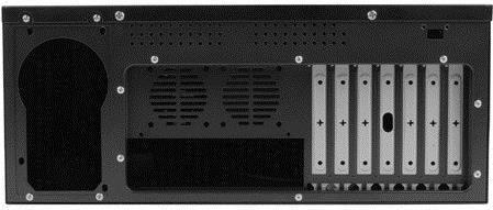 Caixa de Servidor Rack LANBERG SC01-3504-10B (ATX, Micro ATX, Mini-ATX - Rack 4U - Aço, 1,0 mm - Preto)