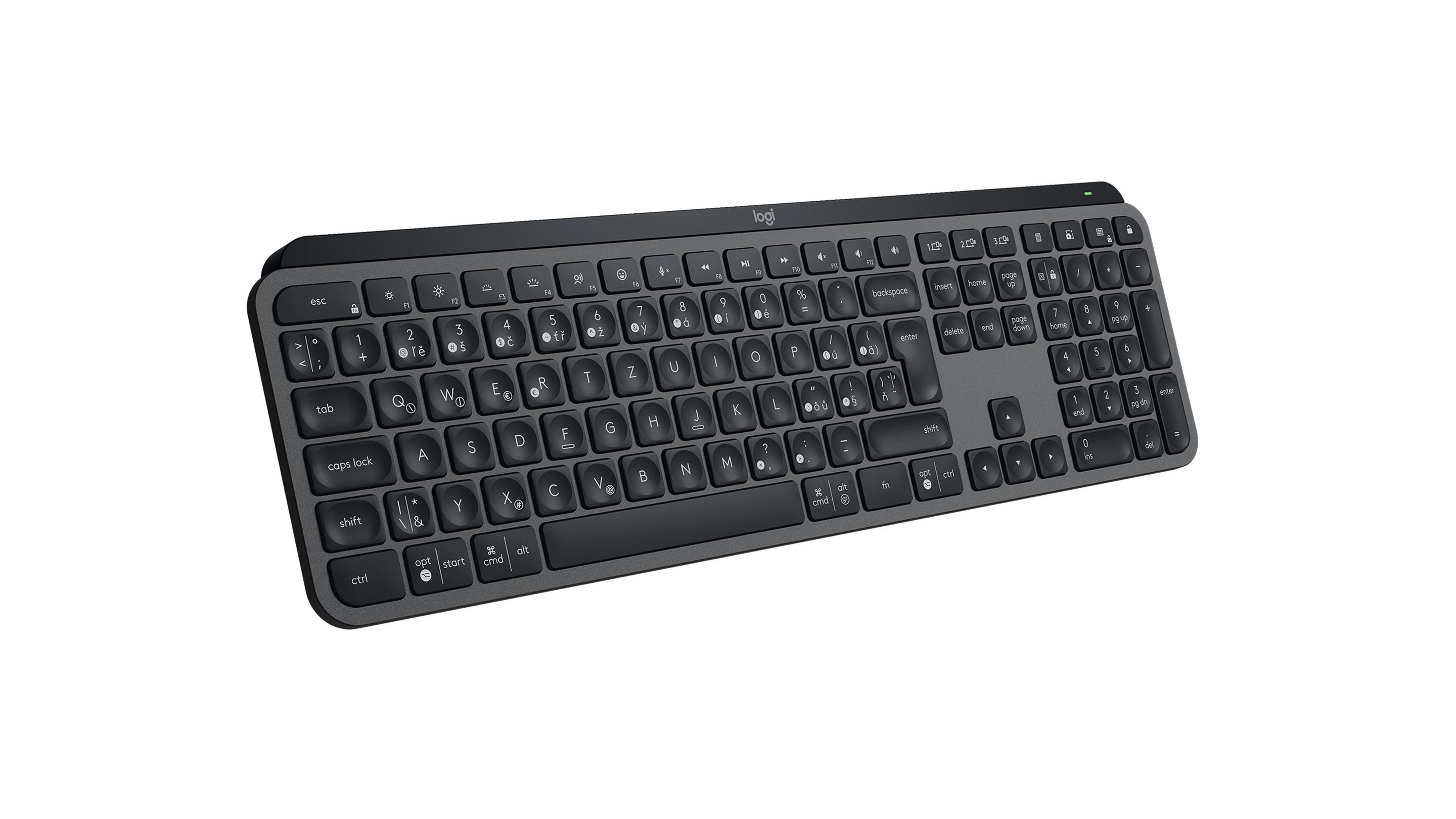 Teclado LOGITECH MX Keys S (Checo - Teclas tesoura - Tamanho completo - Grafite) — miniatura 8
