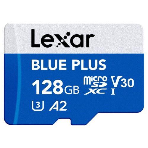 Cartão de Memória LEXAR Blue Plus LMSBLPL128G-BNANG (128GB - Class 10 - Até 170 MB/s - Azul)
