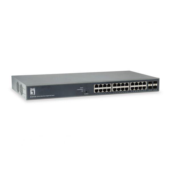 Switch Não Gerido LEVELONE FGP-2831 (Fast Ethernet - Preto), miniatura 2