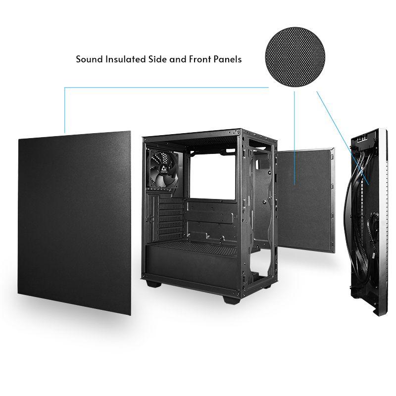Caixa PC CHIEFTEC AS-01B-OP (ATX, Micro ATX, Mini-ITX - Full Tower - SPCC de 0,5 mm - Preto) — miniatura 8