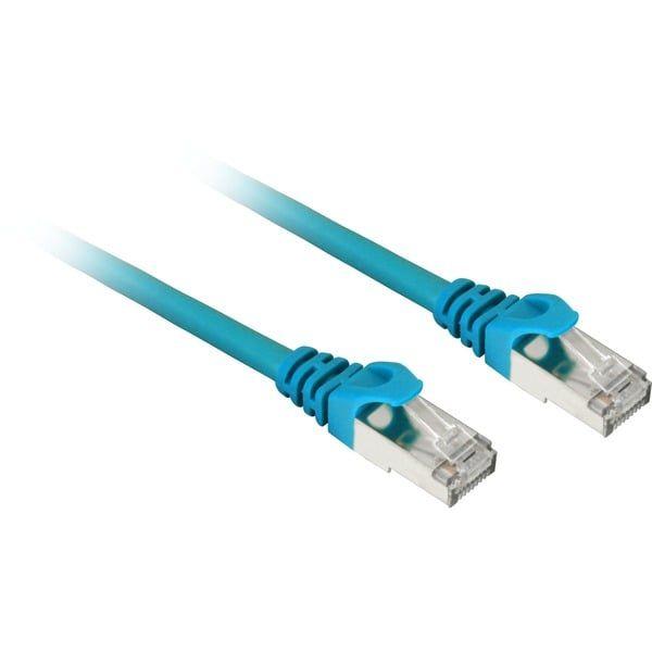 Cabo de Rede RJ-45 SHARKOON Cat.7a (3 m - Cat.7a - Azul)
