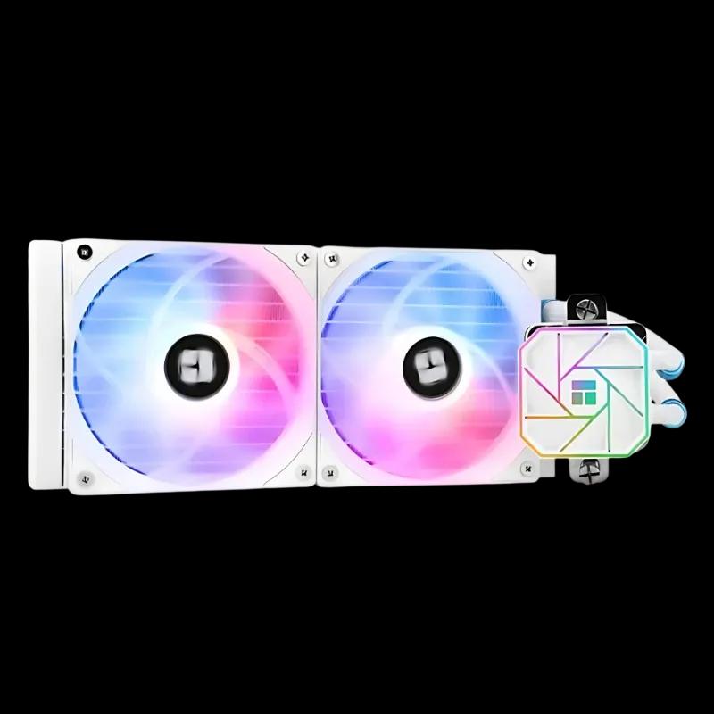 Kit de Arrefecimento Líquido para CPU THERMALRIGHT AQUA ELITE 240 WHITE ARGB V3 (120 mm - 3300 RPM - Azul, verde e vermelho - Branco)