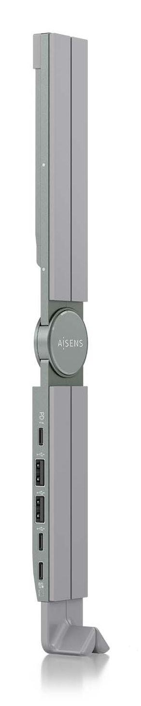 Suporte para Portátil e Tablet AISENS ASUC-4P021-GR (38,1 cm - Cinzento)