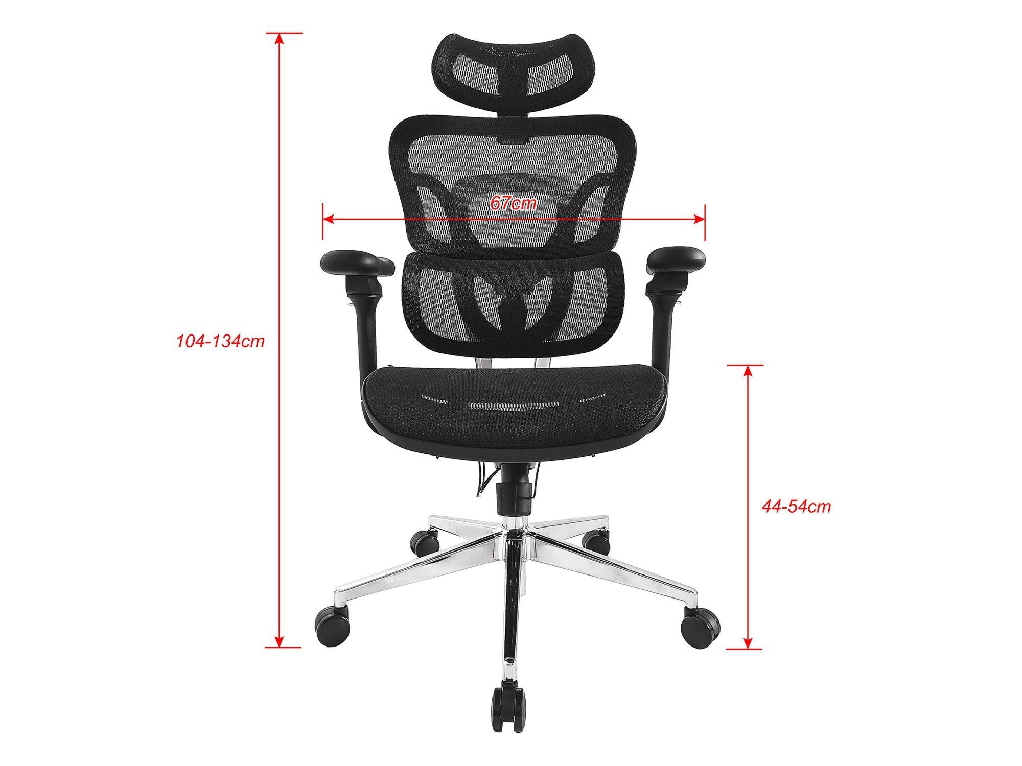 Cadeira de Escritório EQUIP 651051 (150 kg - 135 cm - Rede, Nylon - Preto), miniatura 6