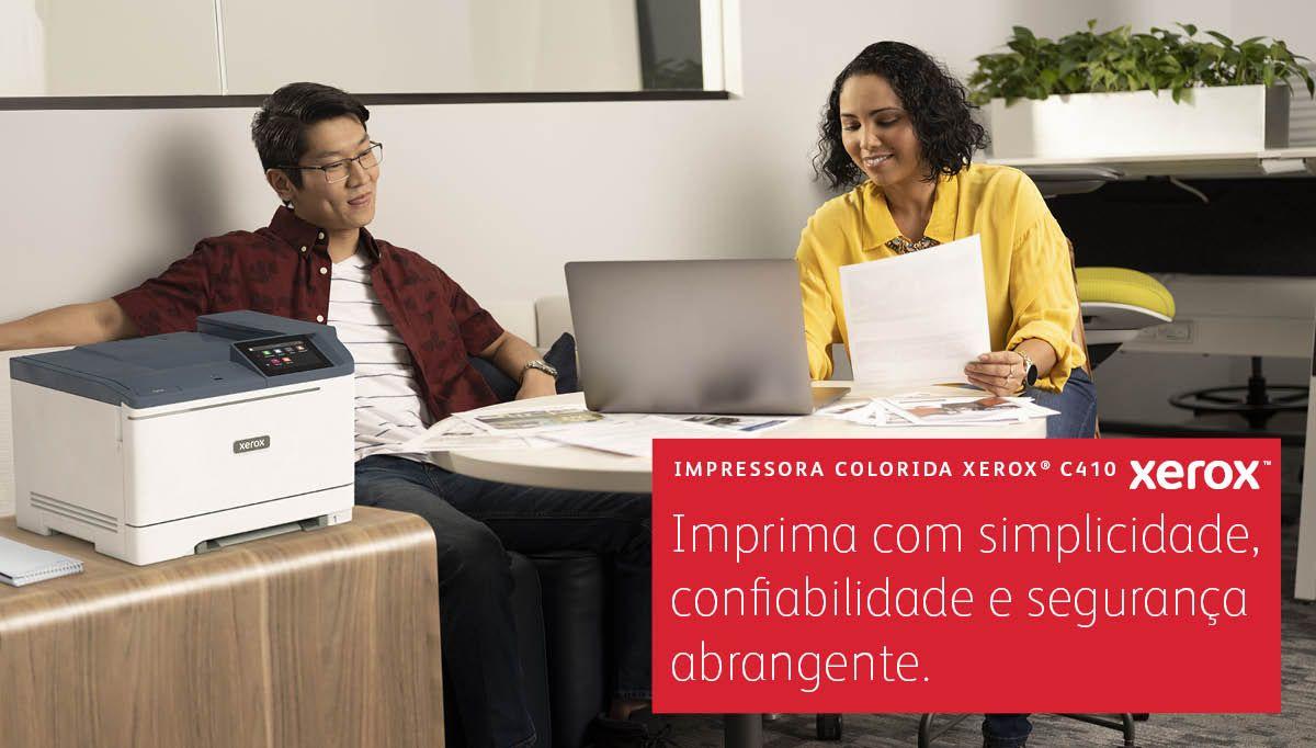 Impressora Laser Colorida XEROX C410 (A4 - 251 folhas - Opcional, LAN Wireless - Cinzento e Branco) — miniatura 6