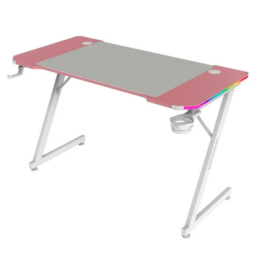Mesa Gaming MARSGAMING MGD-X120RGB (1200 x 600 mm - 100 kg - Forma retangular - Rosa), miniatura 4