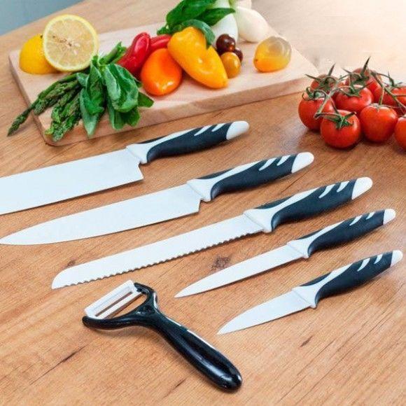 Conjunto de Facas CECOTEC Top Chef (152,4 mm - Preto e Branco) — miniatura 3