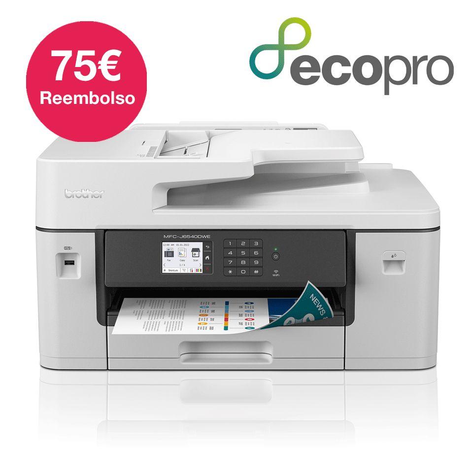 Impressora Multifunções de Jato de Tinta BROTHER MFC-J6540DWE (A3 - Impressão a cores - 250 folhas - Branco e Cinzento) — miniatura 4