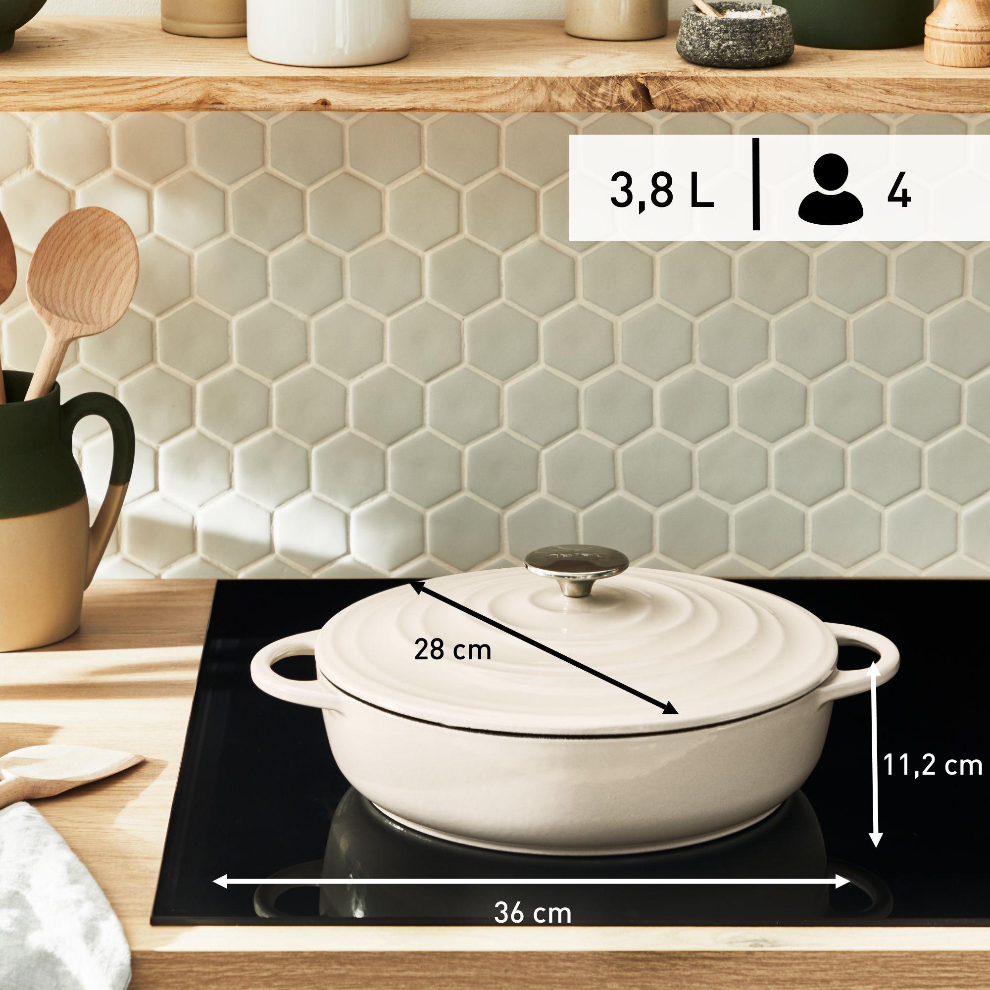 Caçarola de Ferro Fundido TEFAL LOV E25972 (Ferro fundido - Bege) — miniatura 14