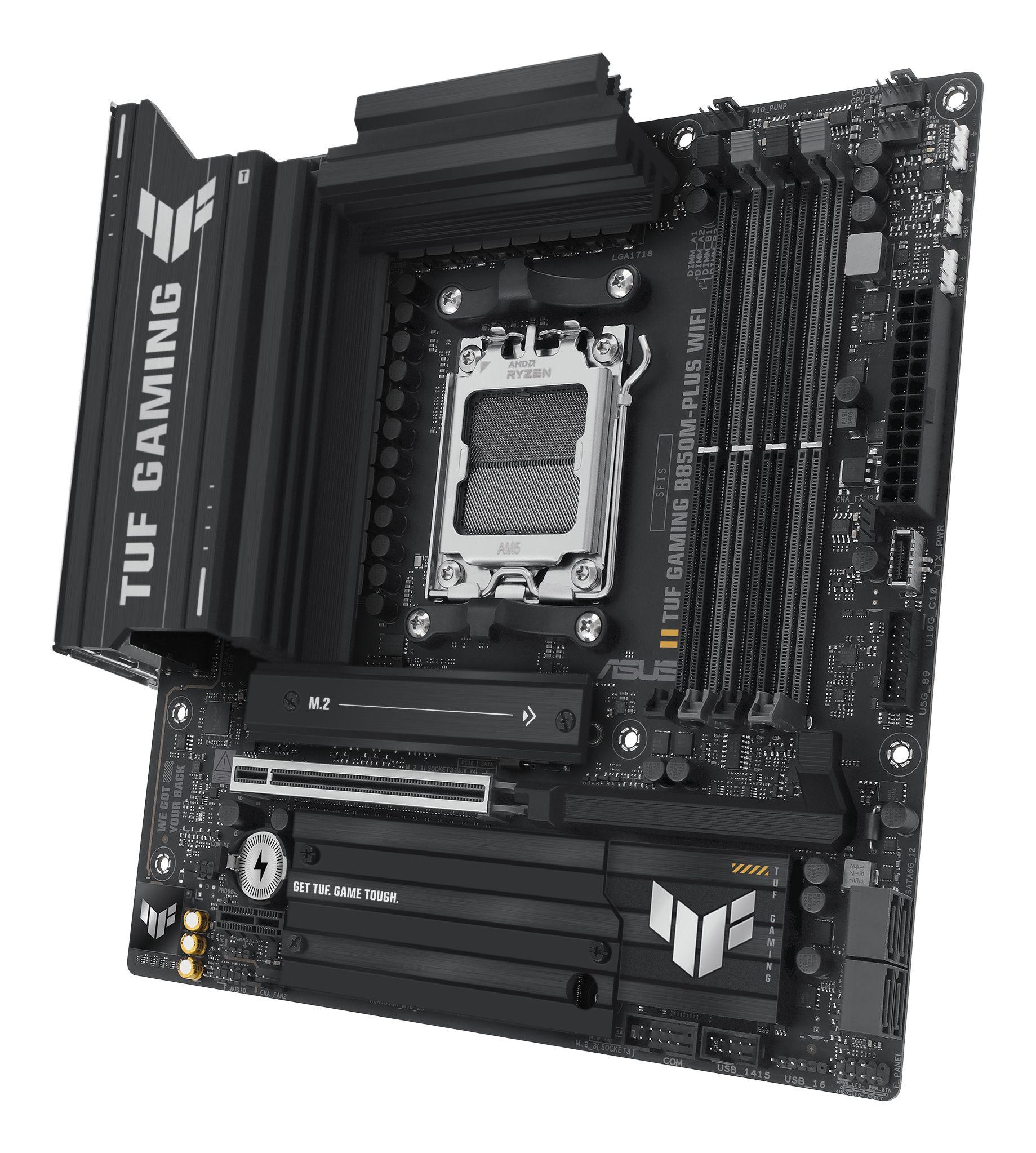 Motherboard ASUS TUF GAMING B850M-PLUS WIFI (AM5 - micro ATX - Duplo canal - Preto) — miniatura 7