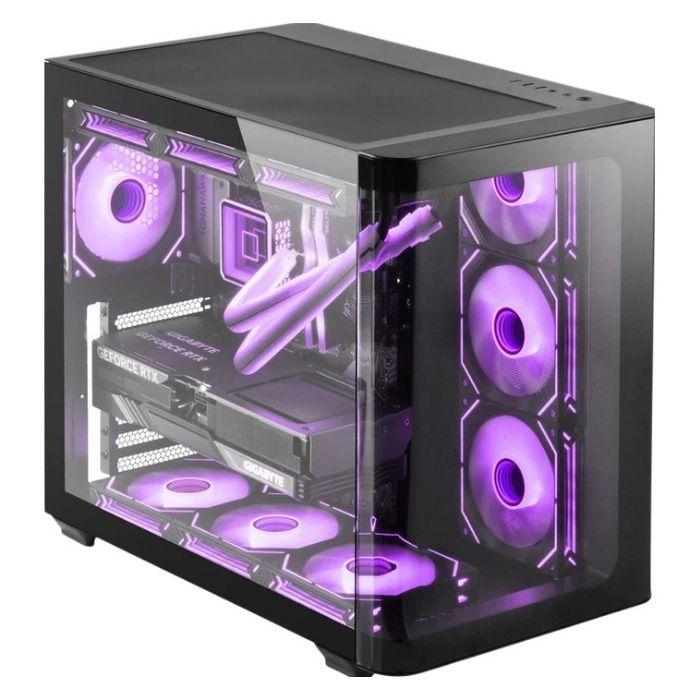 Caixa de Computador MARS GAMING MCFUSIONM (Micro ATX, Mini-ITX - Mini Tower - 16 cm - Preto) — miniatura 4