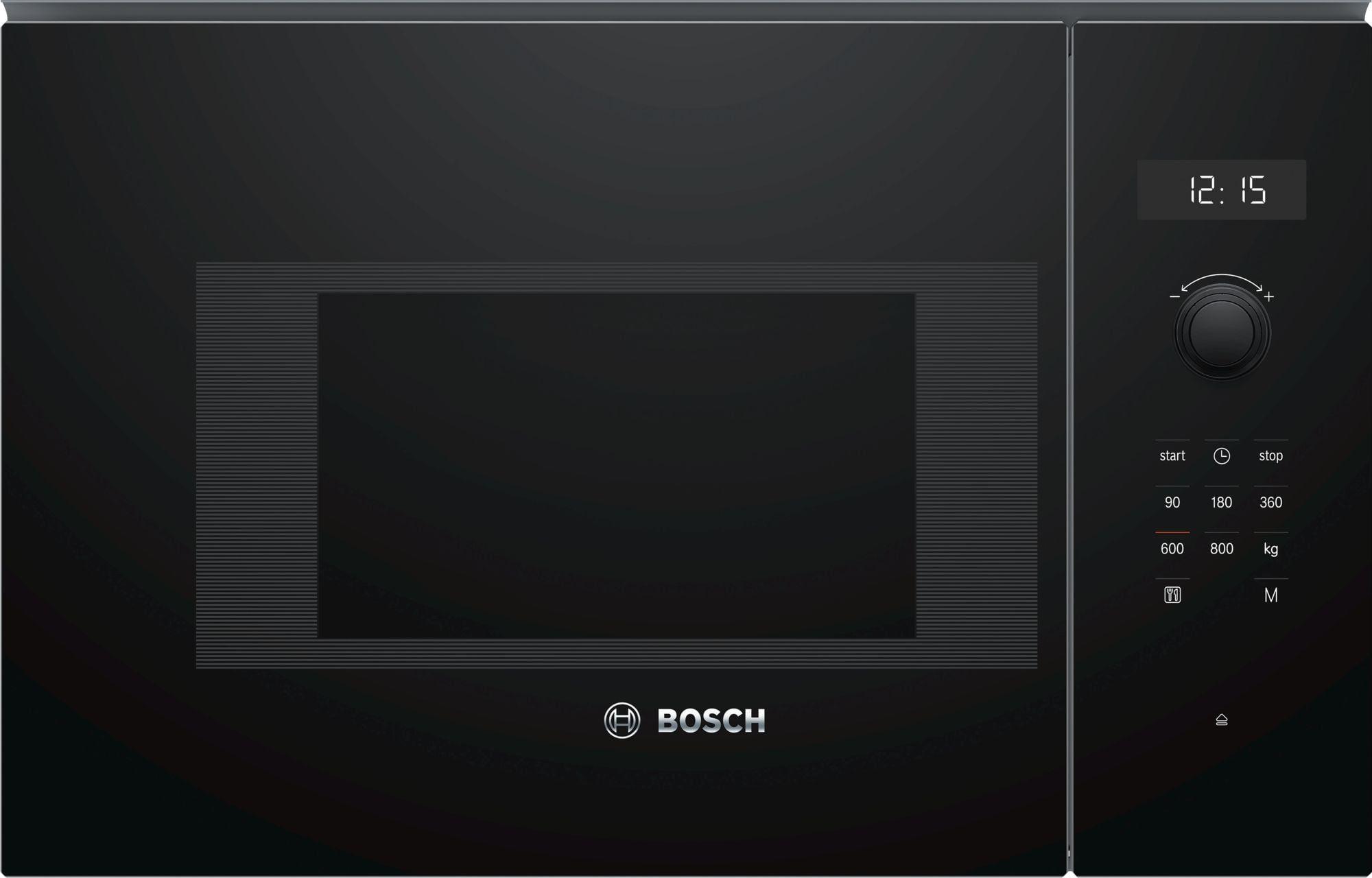Micro-ondas de Encastre BOSCH BFL524MB0 (800 W - 20 L - Rotativo e tátil - Preto), imagem 1