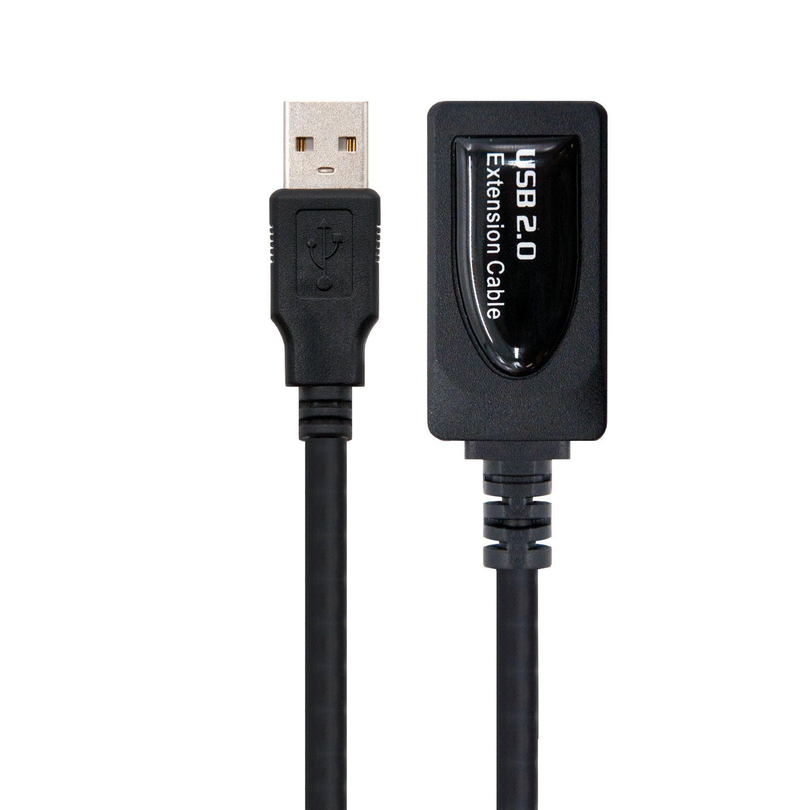 Cabo Prolongador Amplificado USB NANOCABLE 10.01.0211 (5 m - USB A - Preto) — miniatura 2