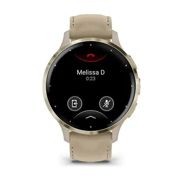Smartwatch GARMIN Venu 3S (Redondo - Android, iOS - AMOLED - Cinzento e Dourado) — miniatura 2