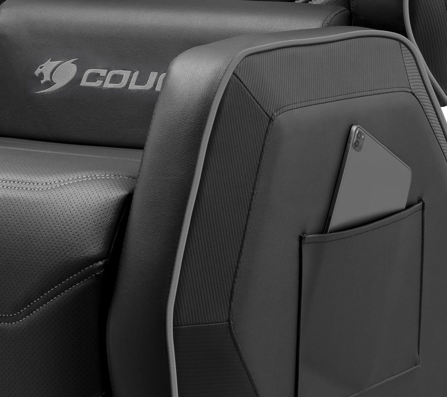 Poltrona Gaming COUGAR Ranger S (160 kg - 103 cm - Policloreto de vinil - Preto), miniatura 2