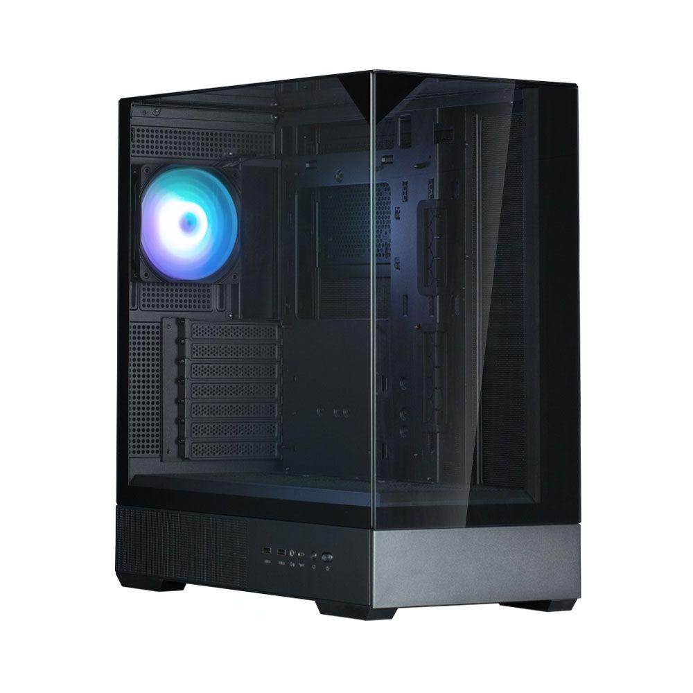 Caixa ATX ZALMAN P40 Prism (ATX, Micro ATX, Mini-ITX - Midi Tower - Plástico, aço, vidro temperado - Preto)