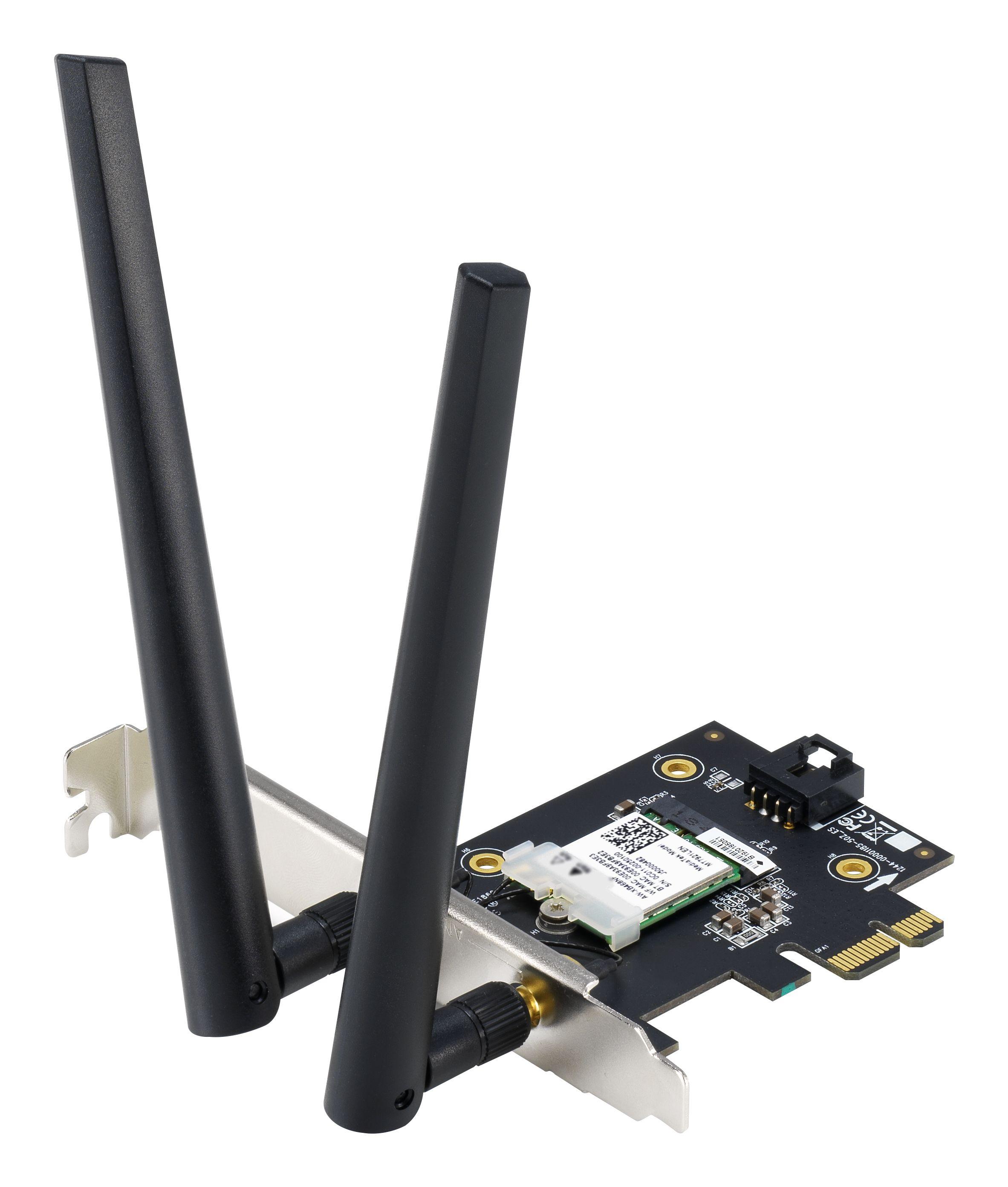 Placa de Rede ASUS PCE-AX1800 (Wi-Fi 6 - 1775 Mbit/s - Dual-band)