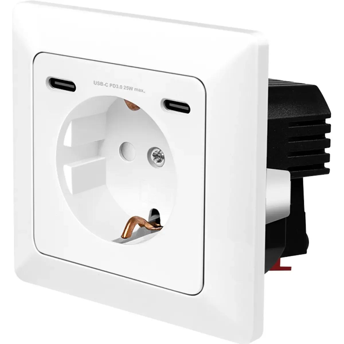 Tomada de Parede LOGILINK PA0331 (29,5 mm - Branco)