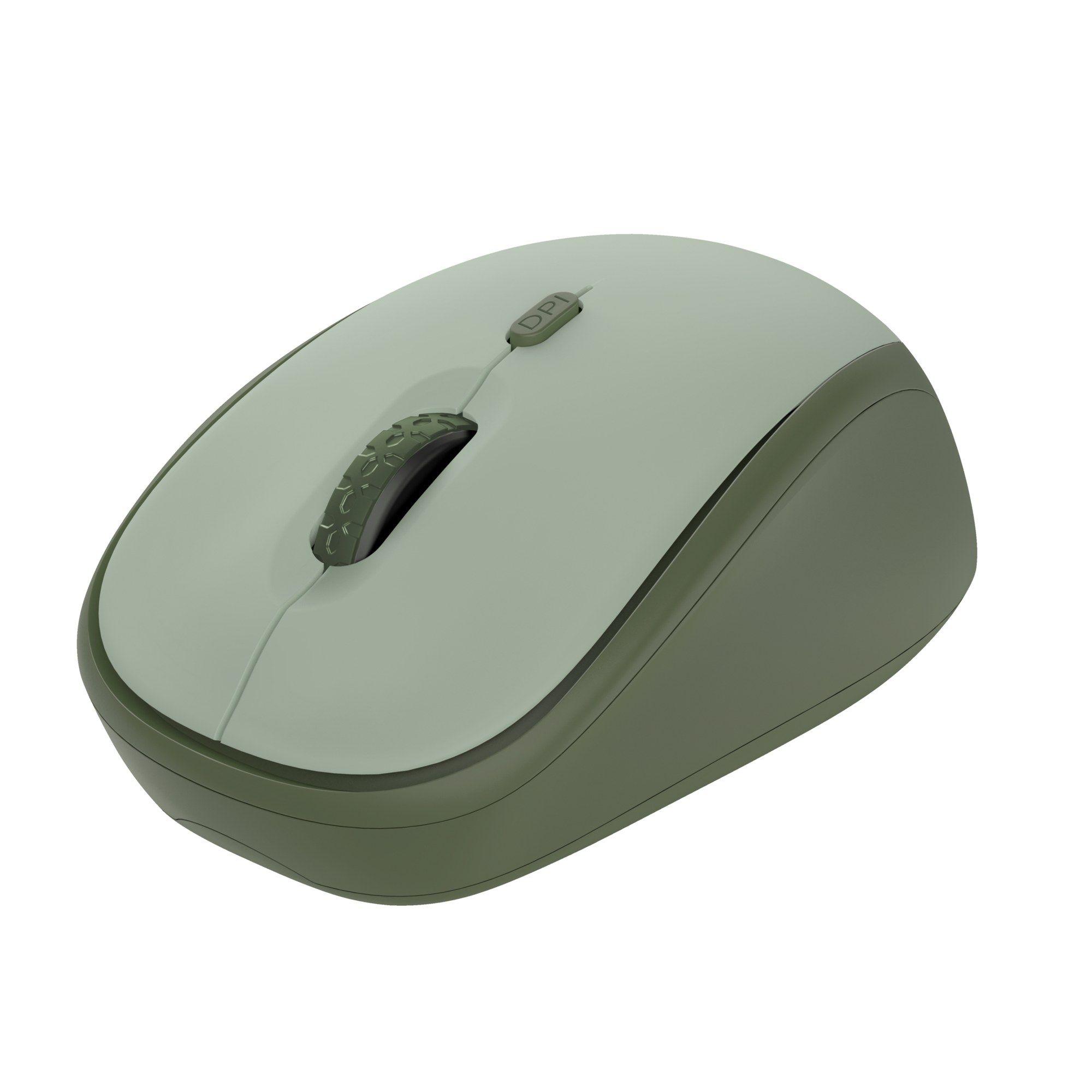 Rato TRUST Yvi+ (Mão direita - 1600 DPI - Ótico - Preto/Verde)