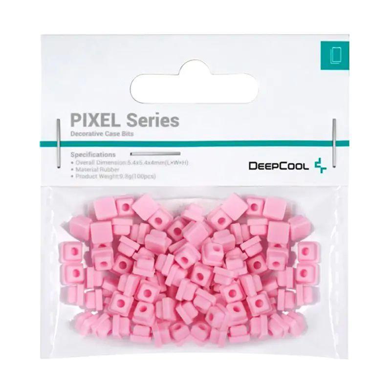 Conjunto de Peças Decorativas para Caixa de Computador DEEPCOOL PIXEL Universal (Borracha - Rosa)