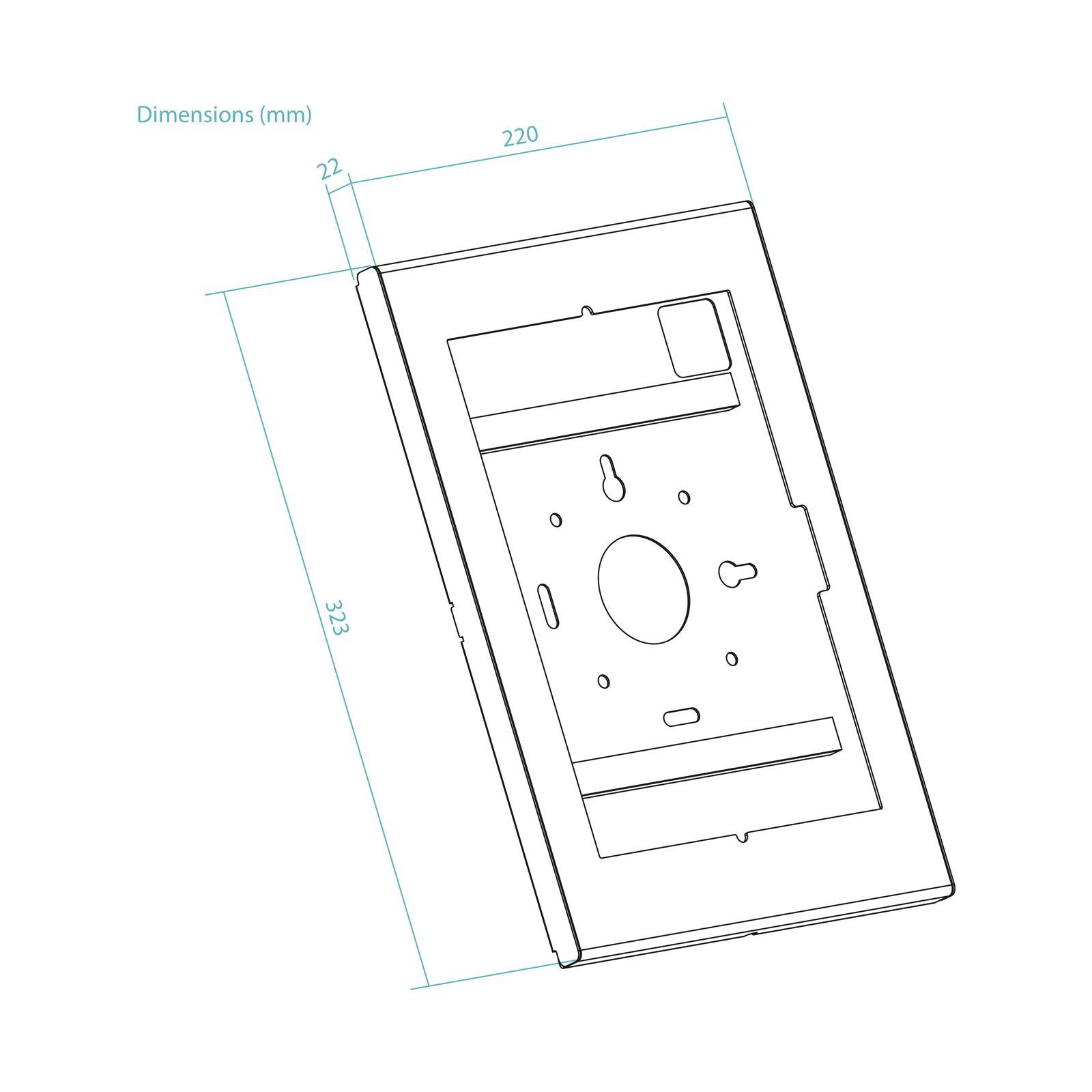 Moldura Antirroubo para Tablets TOOQ TQATTE2601-M-B (12,4-13" - VESA 75x75 - Preto), miniatura 9