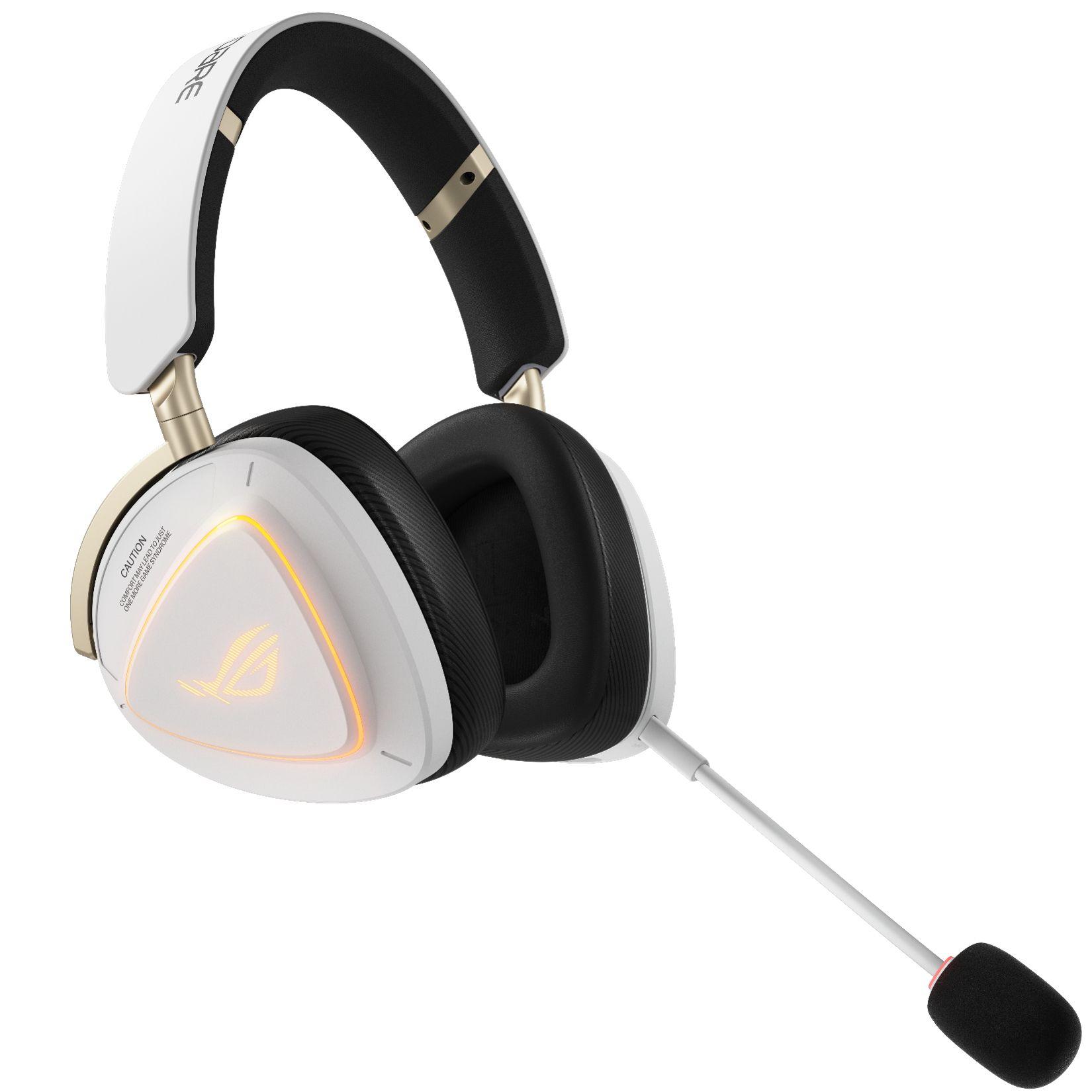 Headset Gaming ASUS ROG Delta II-KJP (Binaural - Com fios e sem fios - Circum-aural - Branco/Preto) — miniatura 7