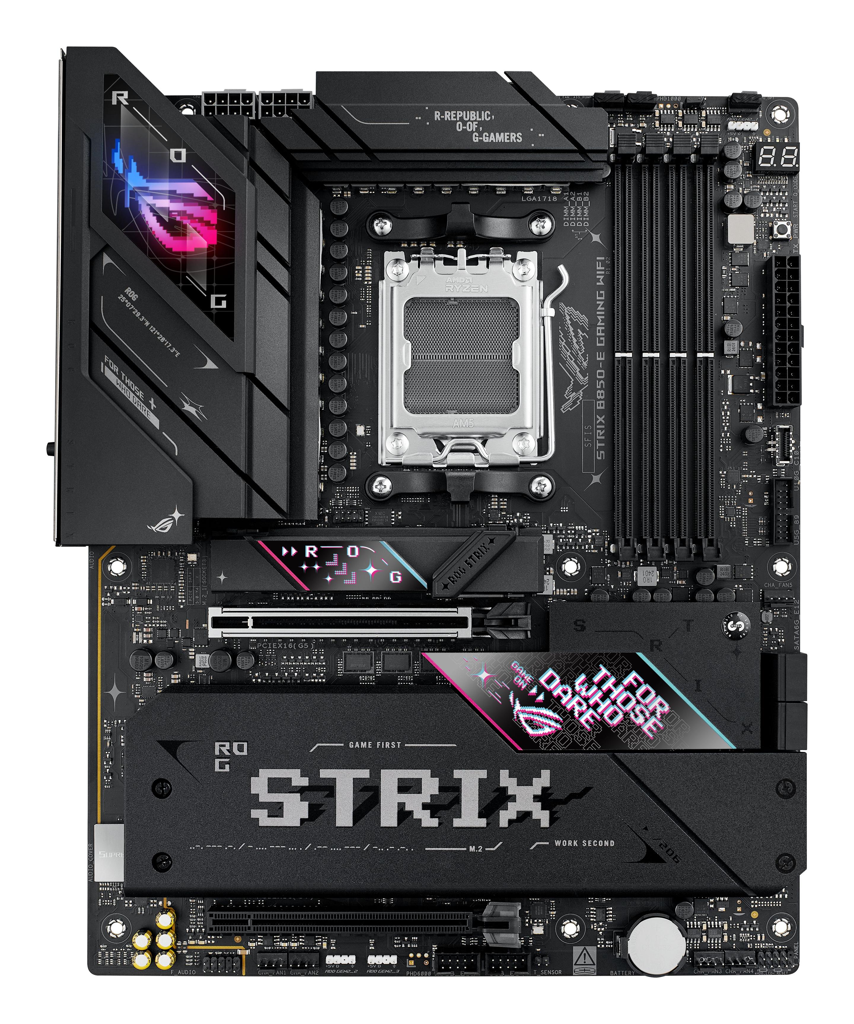 Motherboard ASUS ROG STRIX B850-E GAMING WIFI (AM5 - ATX - Duplo canal - Preto) — imagem 1