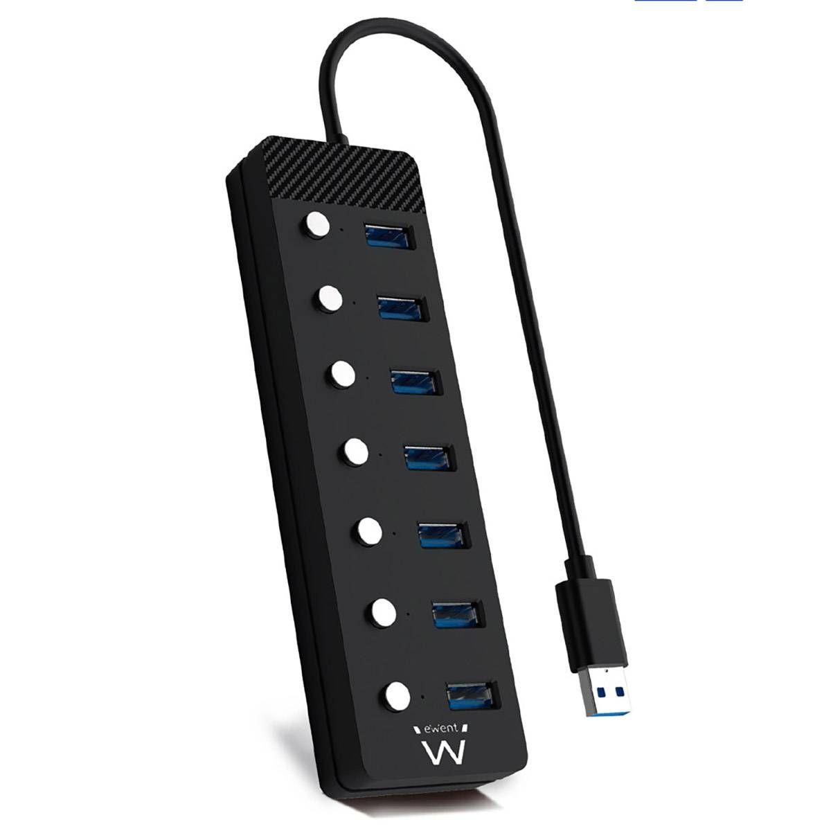 Hub USB EWENT EW1147 (1 m - Preto), miniatura 2