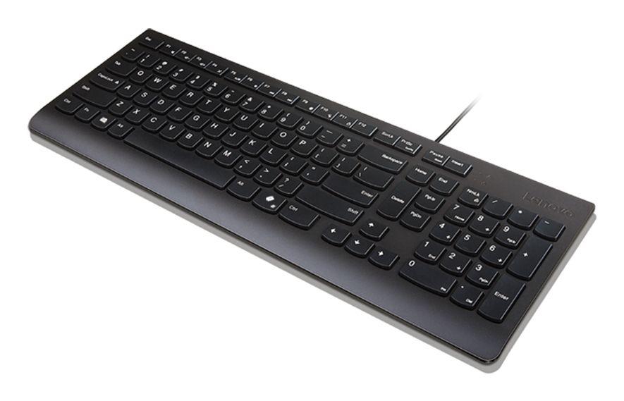 Teclado LENOVO Essential Wired Keyboard AI (Espanhol - Plunger key switch - Tamanho completo - Preto) — miniatura 2