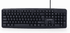 Teclado GEMBIRD KB-U-103-ES (Espanhol - Interruptor de membrana - Tamanho completo - Preto)