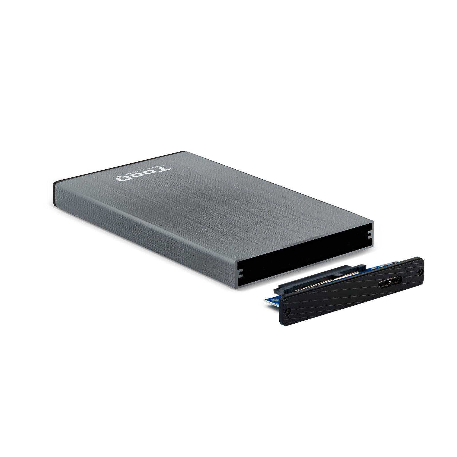 Caixa Externa TOOQ TQE-2527G (2,5" - Cinzento) — miniatura 2