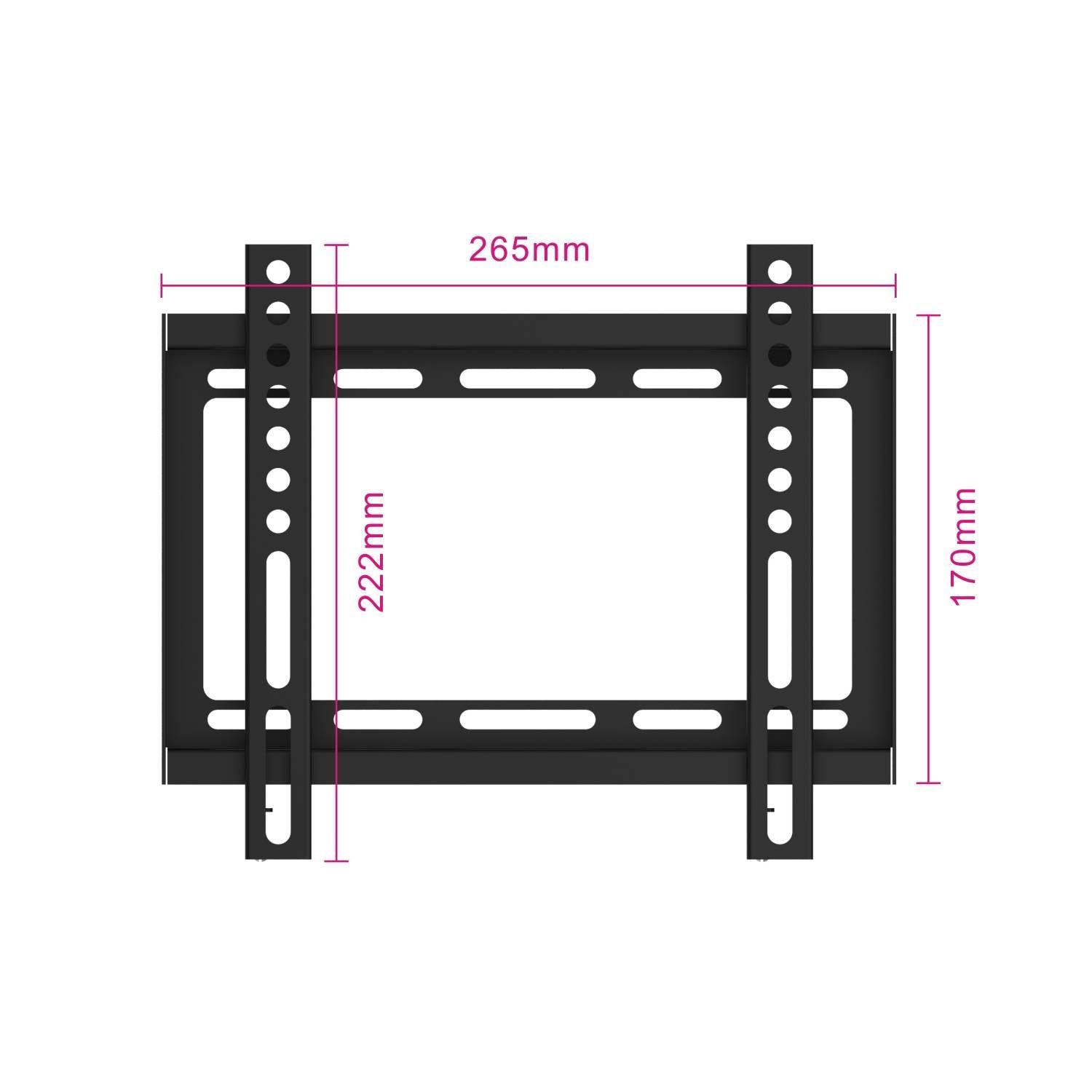 Suporte de Parede TV EWENT EW1501 (23-43" - 45 kg - Preto) — miniatura 4
