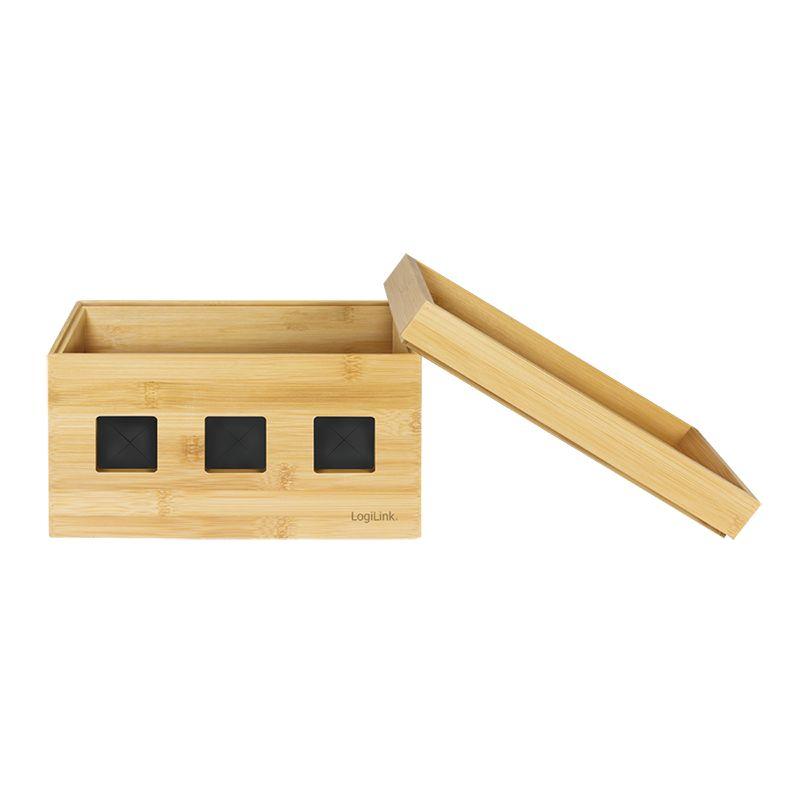 Caixa de Gestão de Cabos para Extensões Elétricas LOGILINK KAB0076 (Madeira - Madeira) — miniatura 2