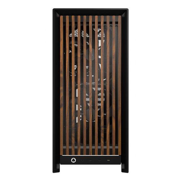 Caixa PC CORSAIR FRAME 5000D Wood RS (ATX, EATX, micro ATX, Mini-ITX - 2.5" - Plástico, Aço, Vidro temperado - Preto/Noz) — miniatura 2