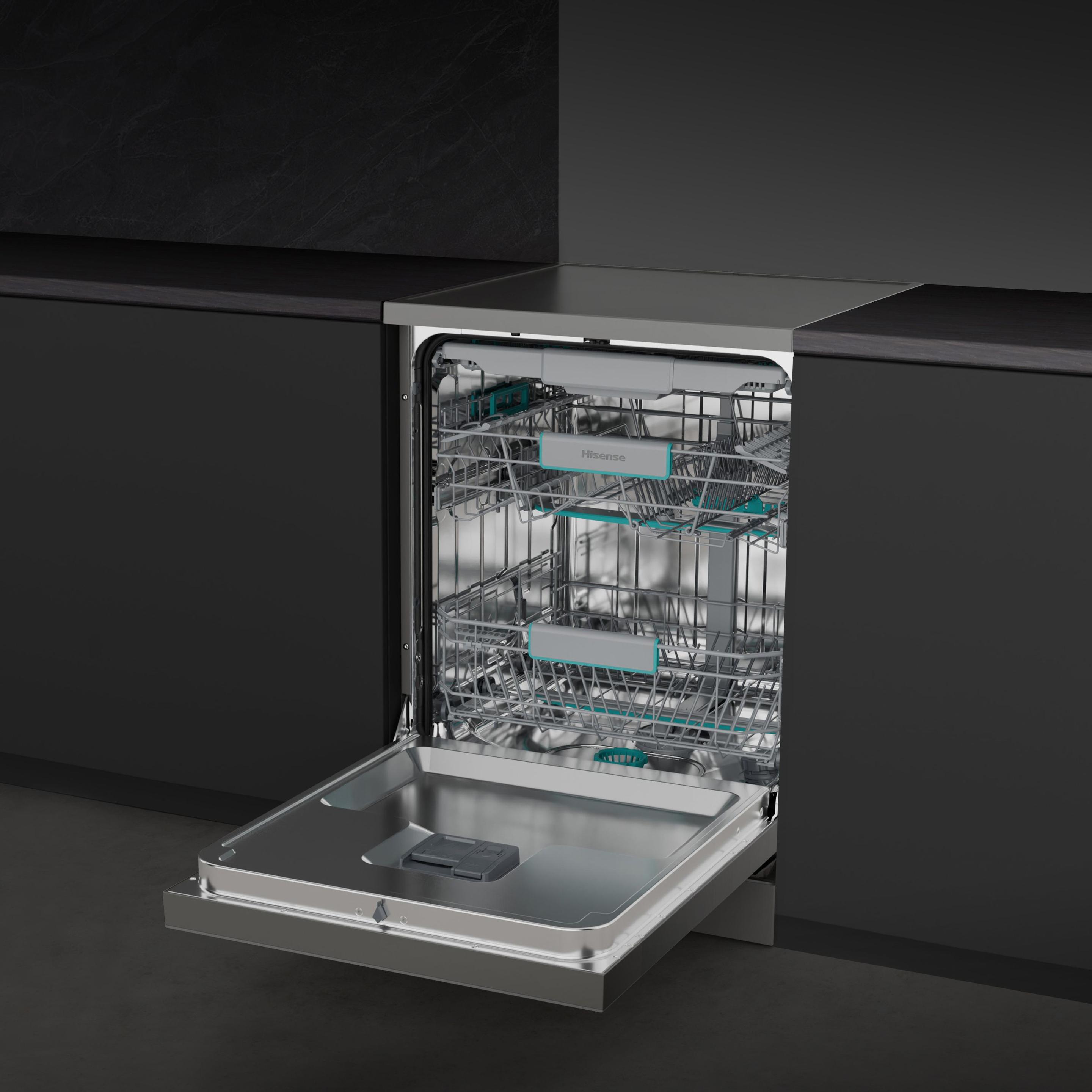 Máquina de Lavar Loiça Independente HISENSE HS663A90XUK (Largura 60 cm - 16 talheres - B - Inox), miniatura 4