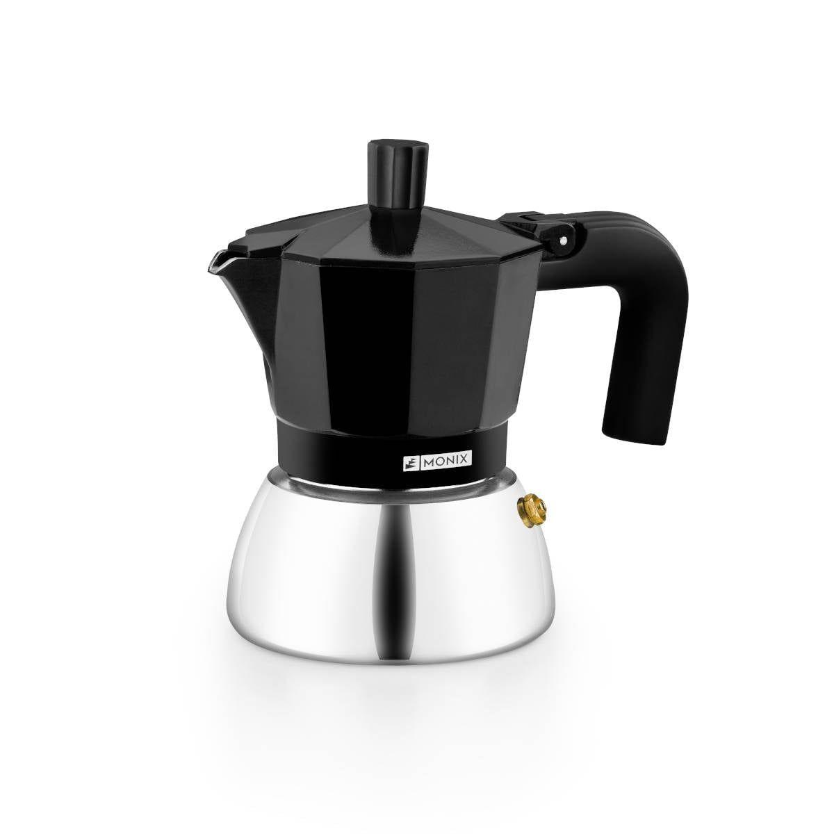 Cafeteira Italiana MONIX Induction Inox M863003 (Preto)