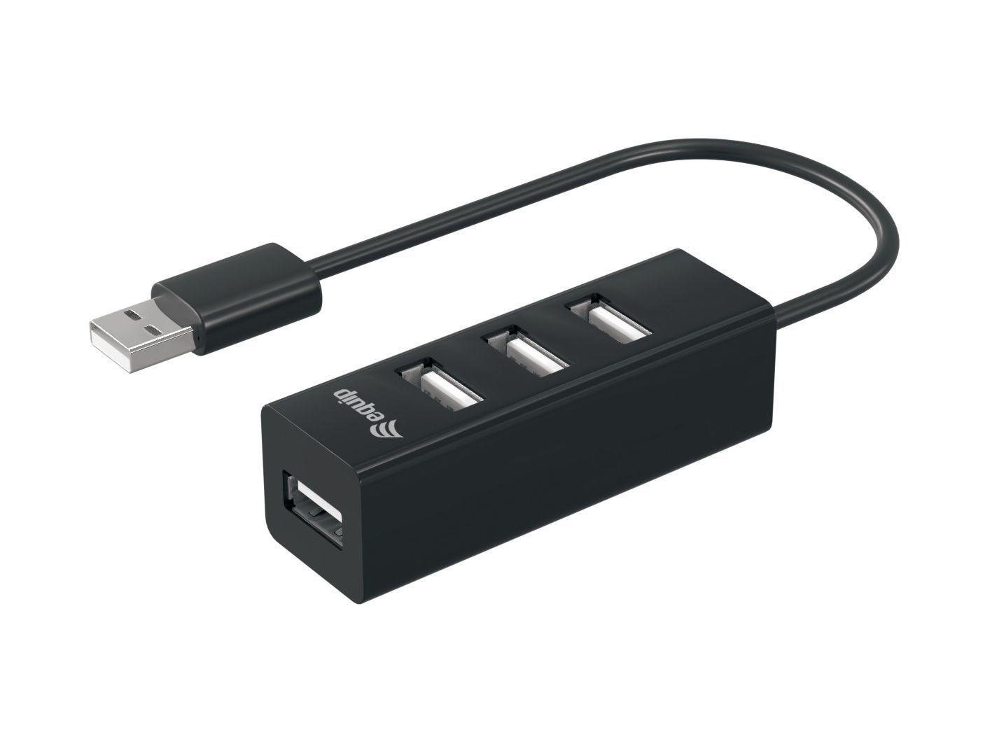 Hub USB EQUIP 128955 (Preto)