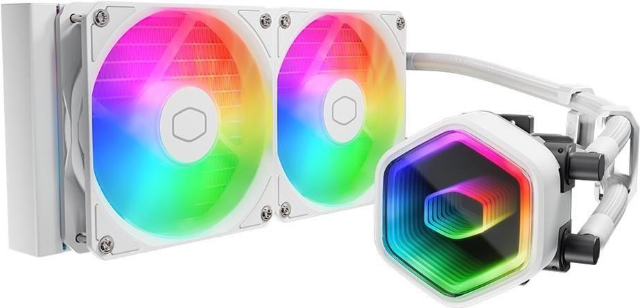 Kit de Refrigeração Líquida para CPU COOLER MASTER MasterLiquid 240 Core II (120 mm - 1750 RPM - Multi - Branco)