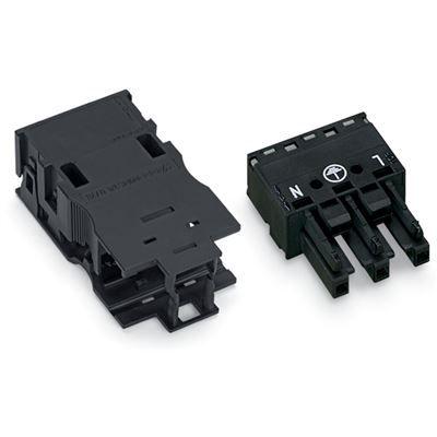 Conector Fêmea WAGO 770-203/035-000 (Poliamida - Preto)