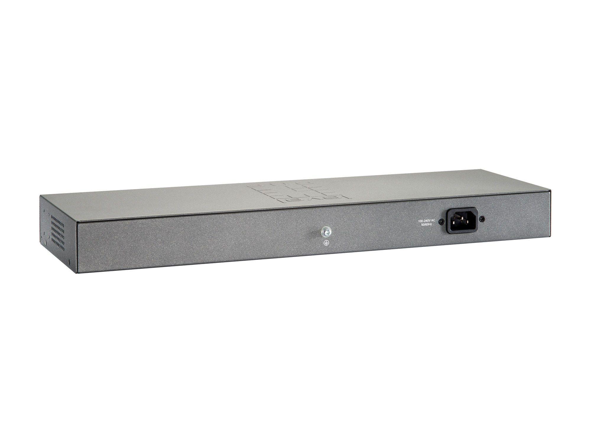 Switch de Rede LEVEL ONE GSW-2457 (RJ-45 Gigabit Ethernet - 10/100/1000 Mbps - 0,5 MB - Preto) — miniatura 2