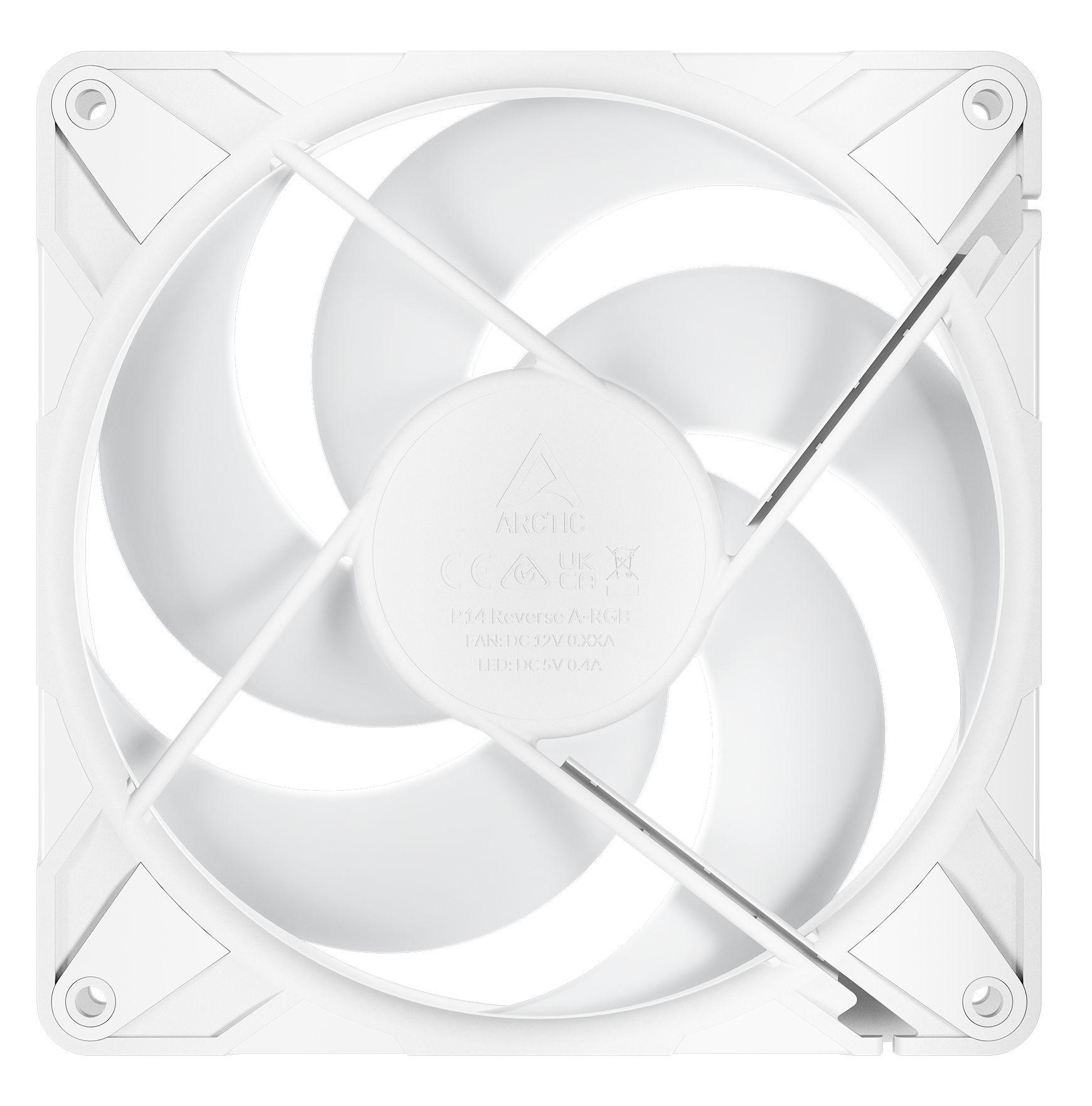 Conjunto de Ventoinhas ARCTIC Freezer P14 Pro Reverse A-RGB (Branco) — miniatura 5