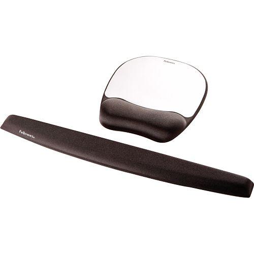 Tapete de Rato FELLOWES 9175801 (Tecido, Espuma de memória - 23,5 cm - Preto e Prateado) — miniatura 4