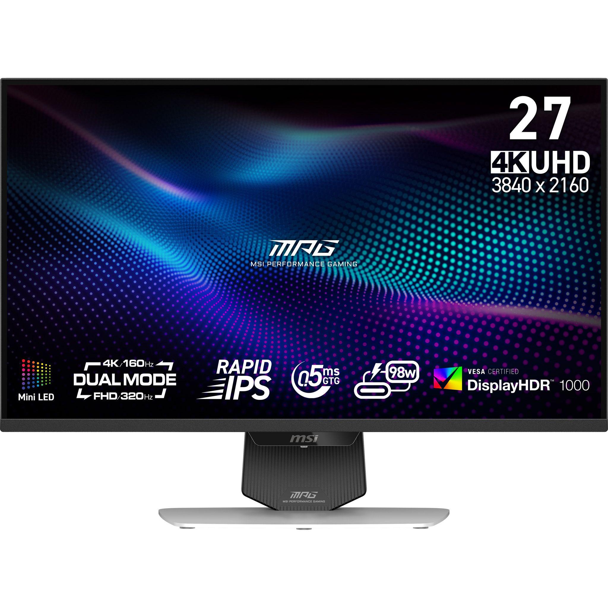 Monitor MSI MPG 274URDFWDE E16M (27" - IPS - 160 Hz - Preto/Branco)