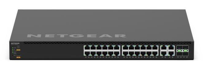 Switch Gerido L3 NETGEAR M4350-24M4X4V (2.5GBASE-T, 10GBASE-T - 400 Gbit/s - L3 - Preto)