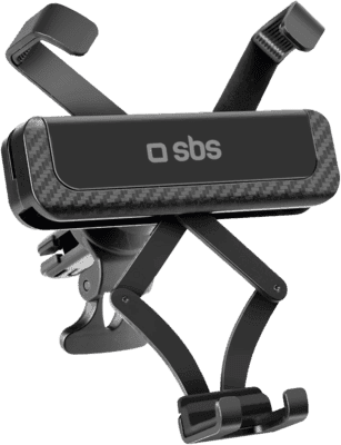 Suporte de Telemóvel para Grelha de Ventilação SBS TESUPGRAVSTD (Até 6,5'' - Rotação 360° - Preto)