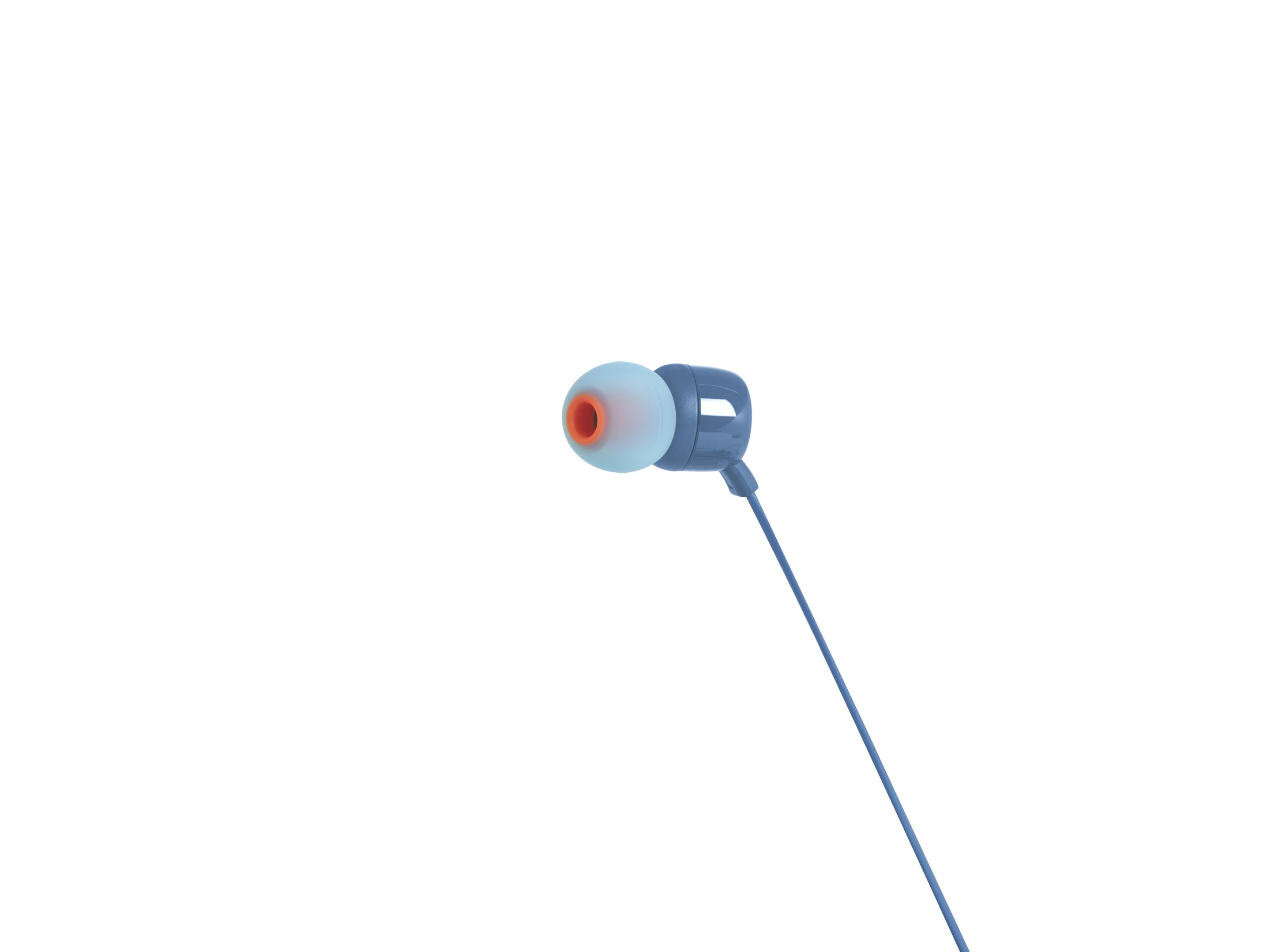 Auscultadores JBL Tune 110 (Binaural - Com fios - Intra-aural - Azul), miniatura 2