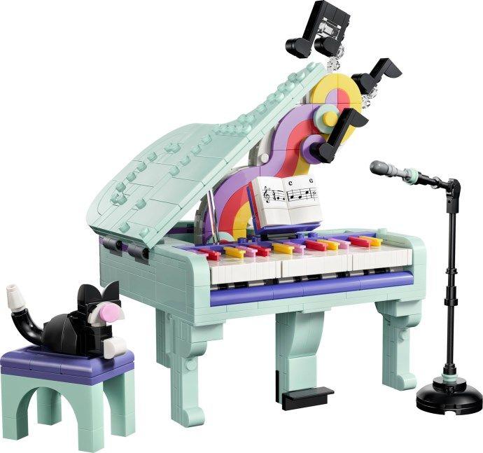 LEGO 31392 Creator Piano de Decoração Musical com Gato (9+ anos - 485 peças), miniatura 2