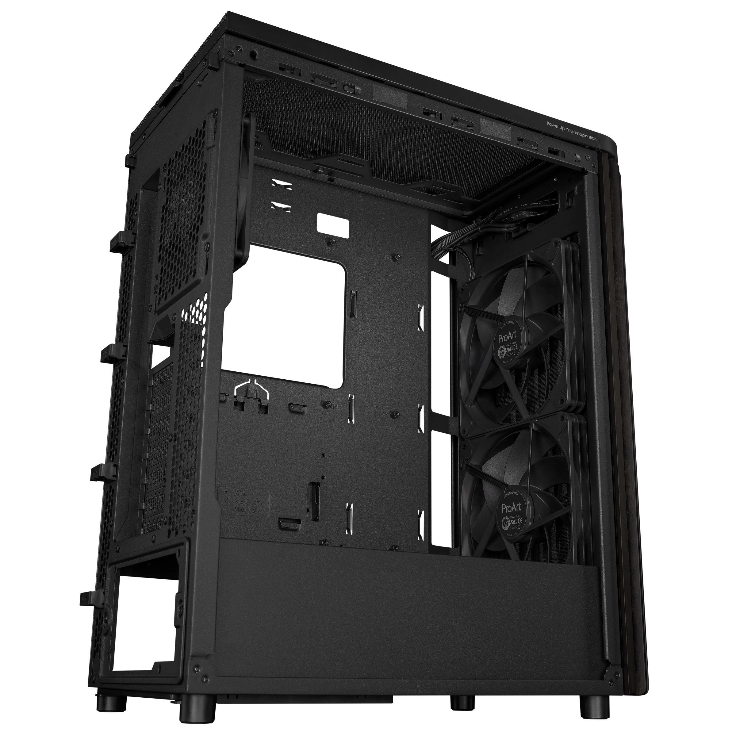 Caixa PC ASUS ProArt PA401 Wood Edition Mesh Panel (Madeira - 16 cm - 31,5 cm - Preto) — miniatura 12