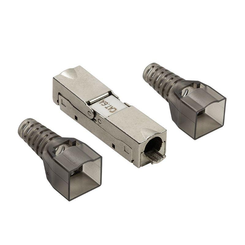 Conector de Cabo RJ45 LOGILINK MP0046 (10GE - Cinzento)